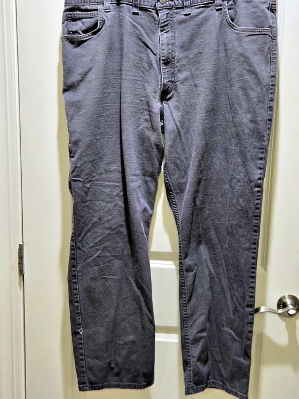Carhartt Rugged Flex Relaxed Fit Canvas Work Pant Gray Waist 44 x 32